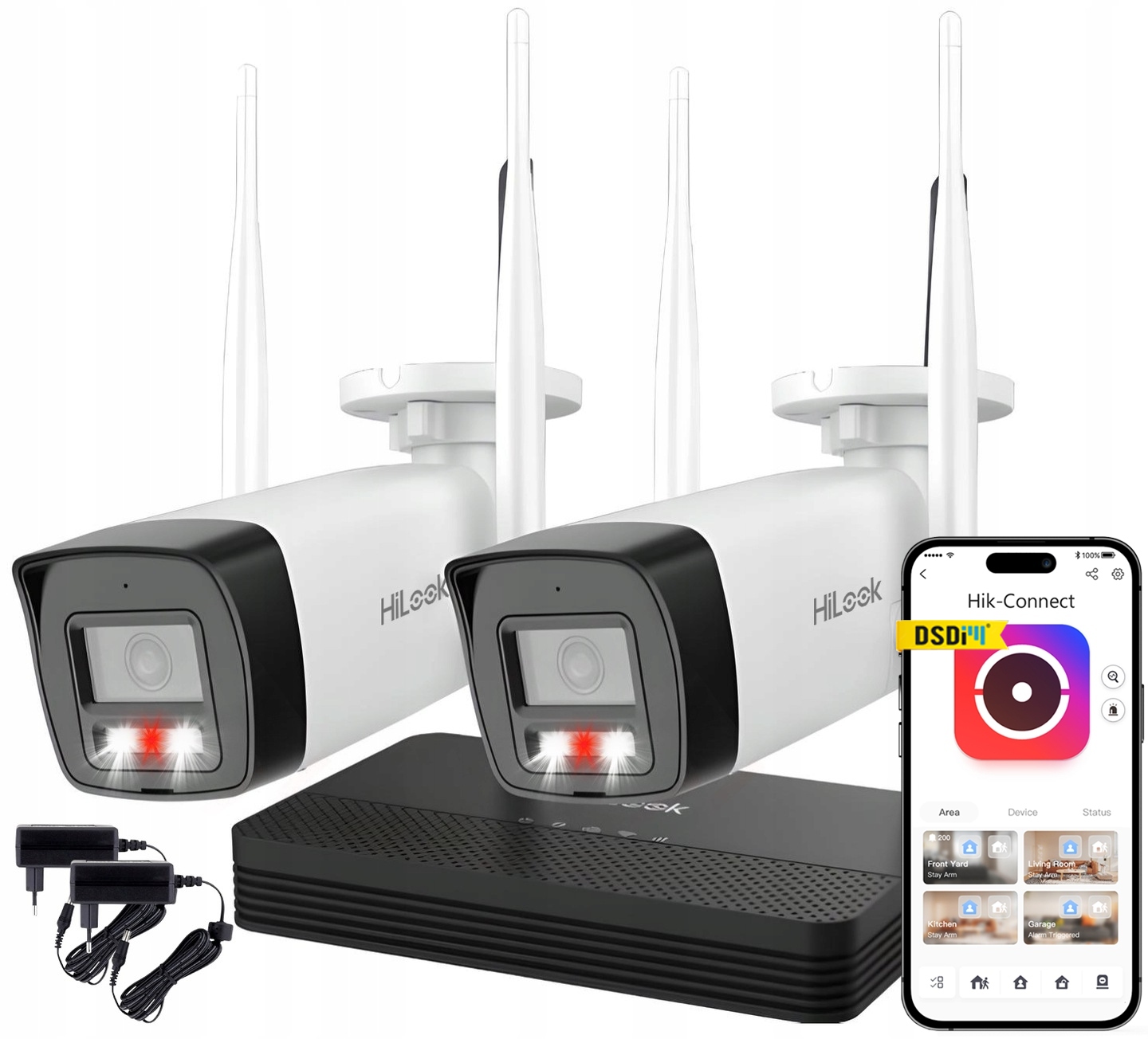 Sada Pro Monitorování WiFi 4MPx Hilook By Hikvision Easylink IKS-2044BH-PH/W