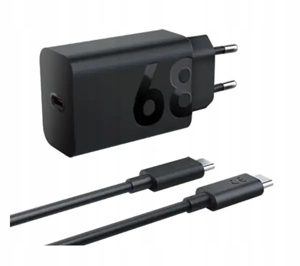 Zasilacz do laptopa Lenovo Usb-c Wall Charger 68W Czarny