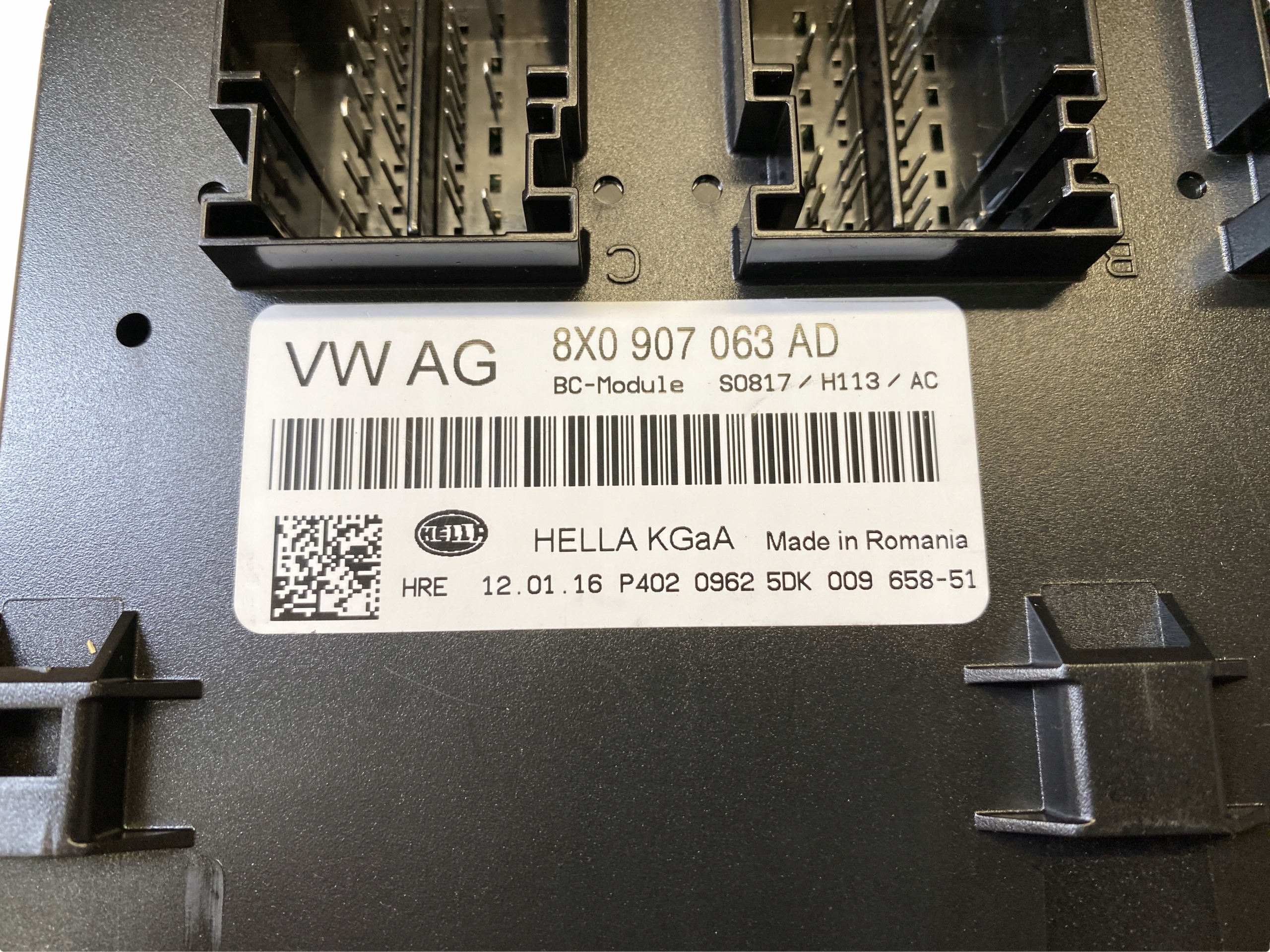 AUDI Q3 8U control unit KOMFORTU 8X0907063AD