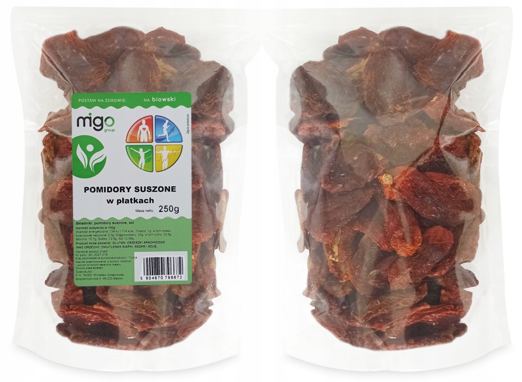 Suszone POMIDORY 250g - MIGOgroup Kod producenta 5904870796672