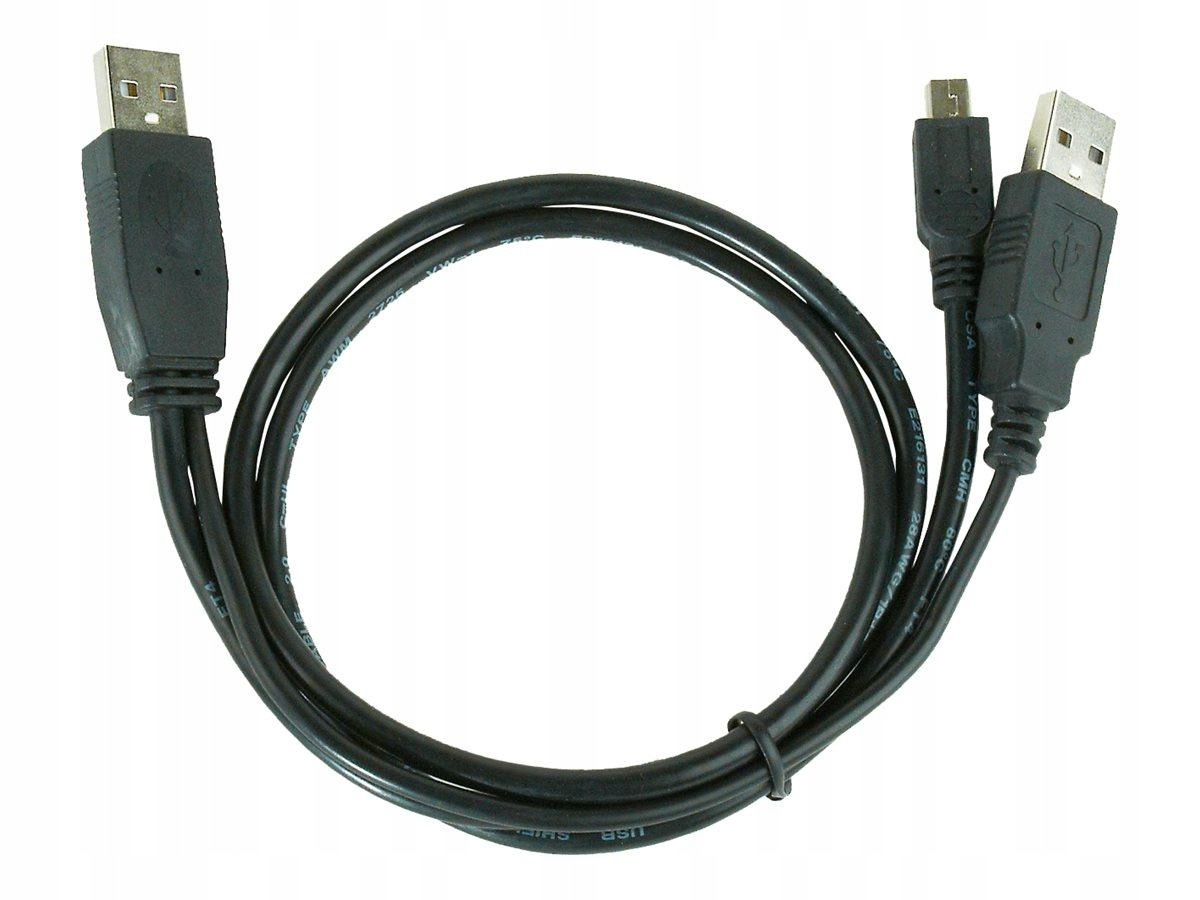 Gembird CCP-USB22-AM5P-3 Gembird kabel Usb Y 2.0 do dysków zew. AMX2-AM5P