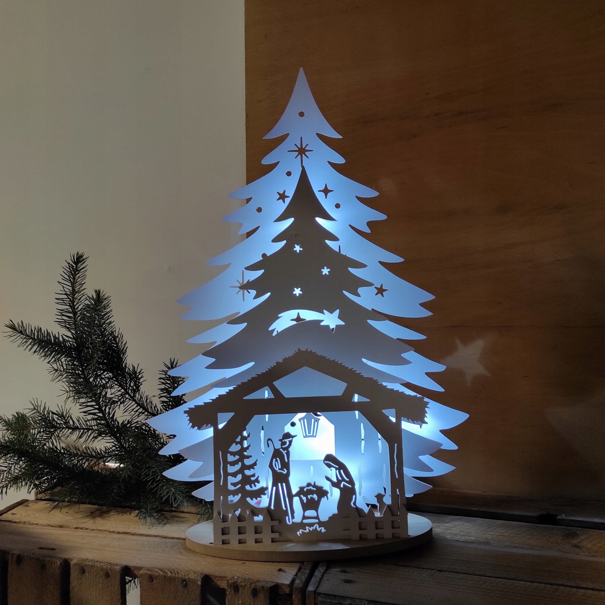 

Choinka Led Boże Narodzenie szopka 50 x 36 cm