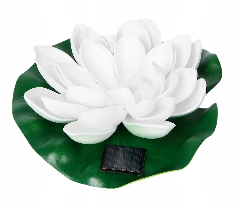 Oświetlenie ogrodowe Solarna lilia wodna biała
