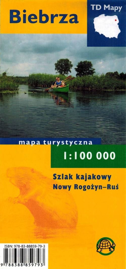 Biebrza Mapa Turystyczna Kajakowa Laminowana Td
