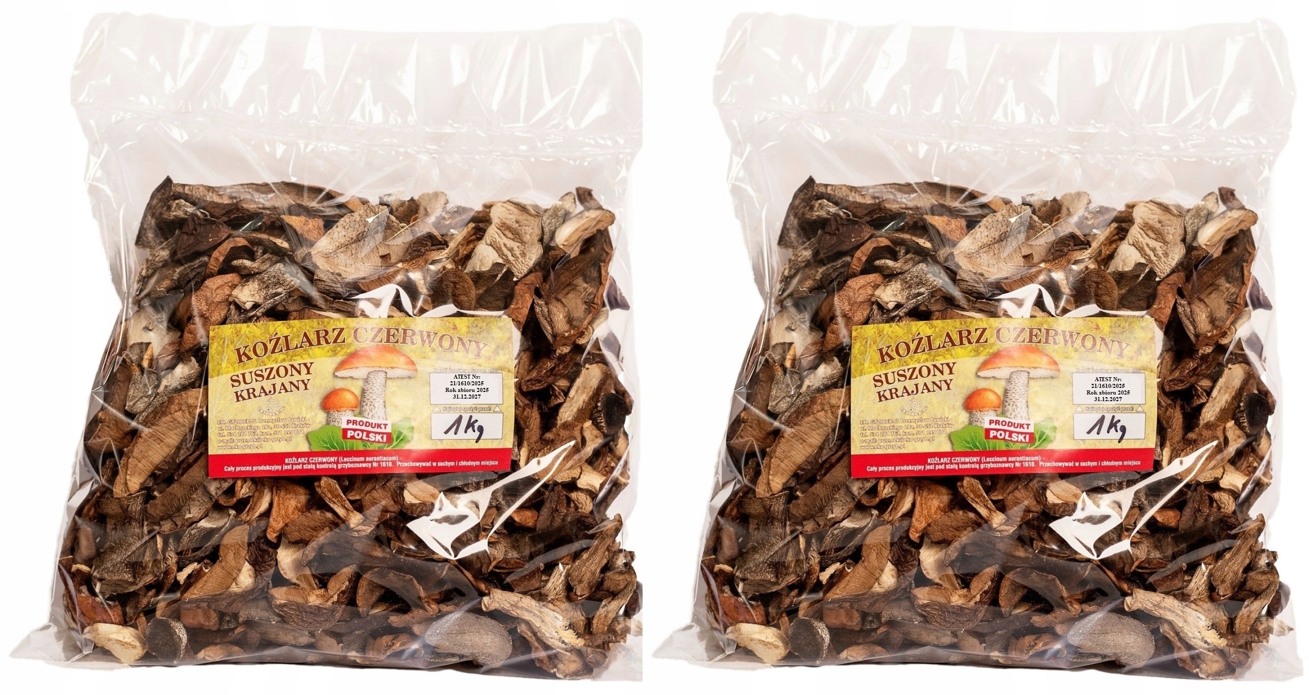 Kozlarz Červený Krájený 3kg Nová Sbírka 2025 Pl Atest sušené lesní houby
