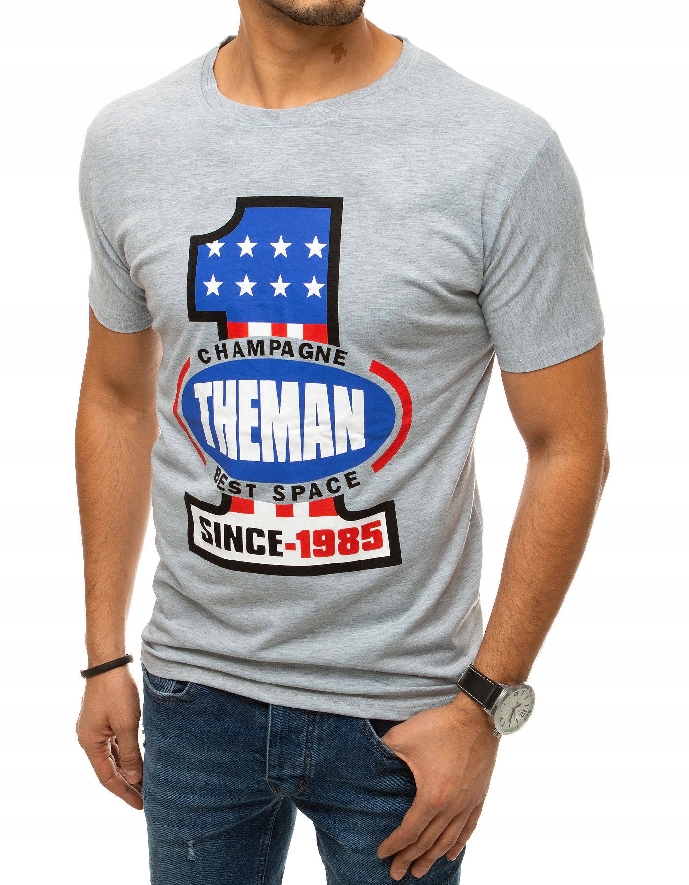 

Męska Koszulka T-shirt Z Nadrukiem rx4405 - M