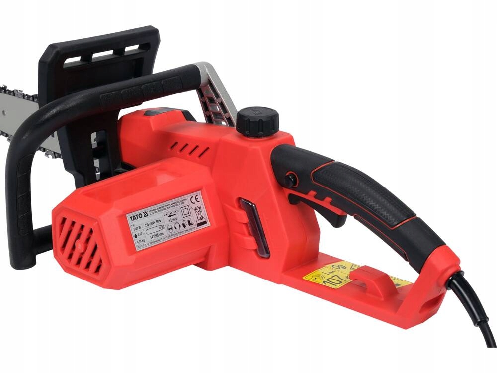 YATO ELEKTRYCZNA PILARKA ŁAŃCUCHOWA 1600W 35CM YT-84868 Cechy dodatkowe automatyczne smarowanie łańcucha bezkluczykowy naciąg łańcucha