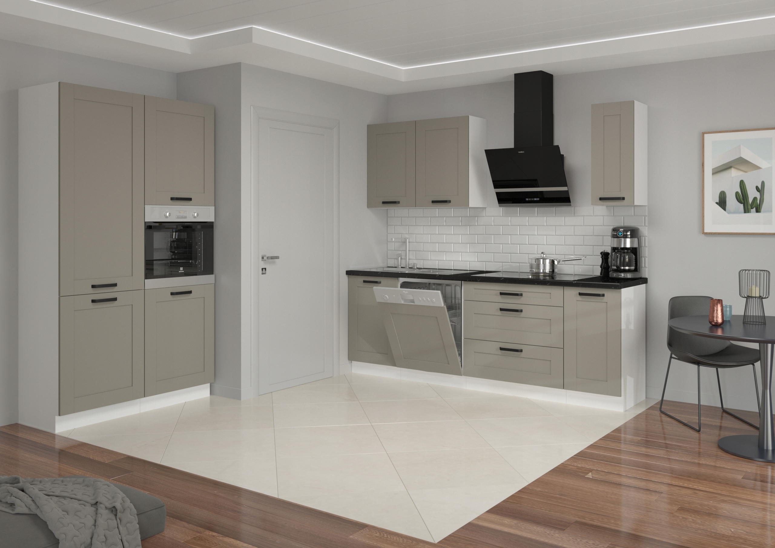 Szafka kuchenna z szufladami 80 CLAYGREY /WH LUCY Kod producenta claygrey/wh