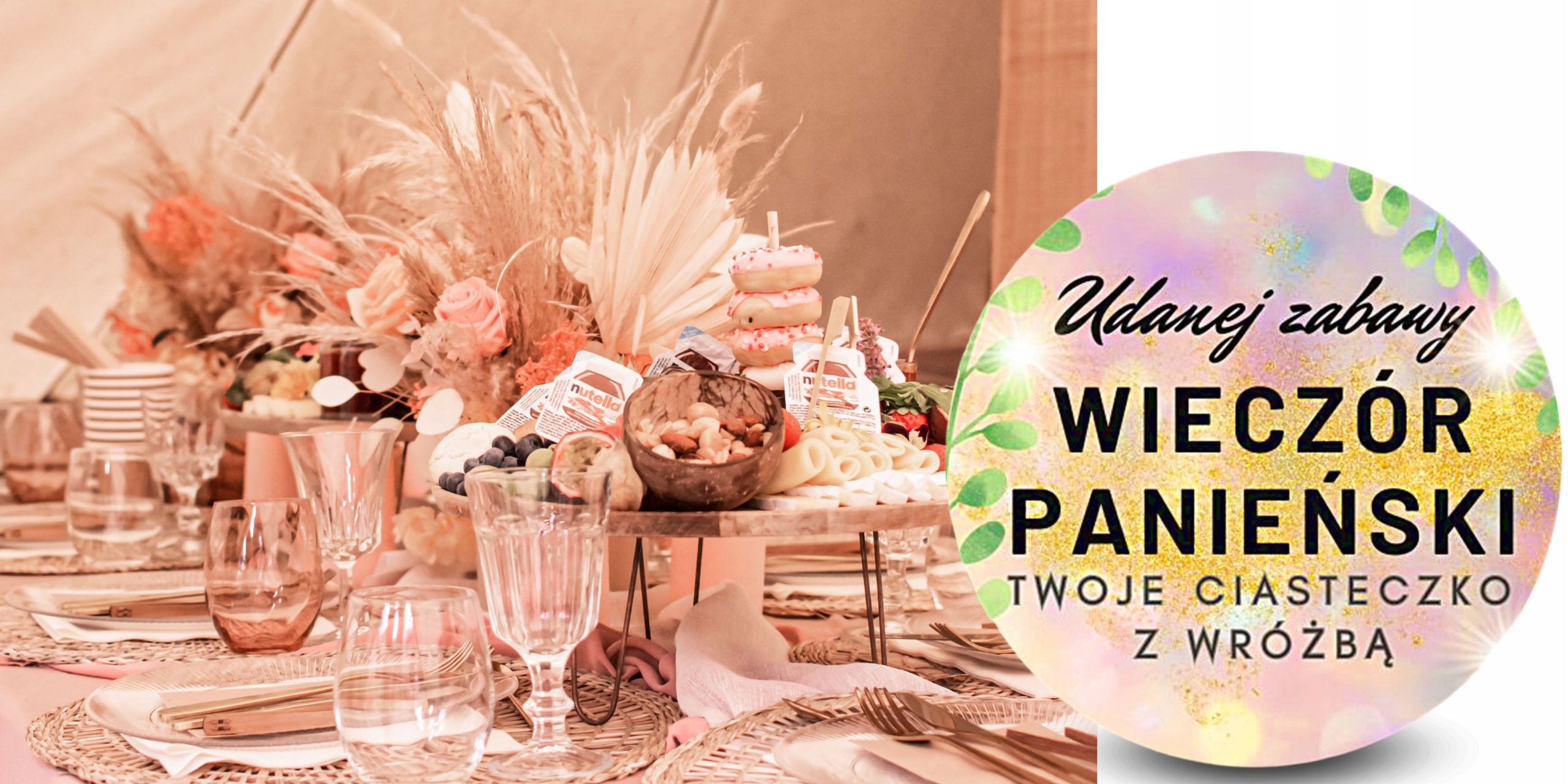 CIASTECZKO Z WRÓŻBĄ RÓŻOWE BABY SHOWER 1szt PINK dla gości DZIEWCZYNKA Przeznaczenie dla gości