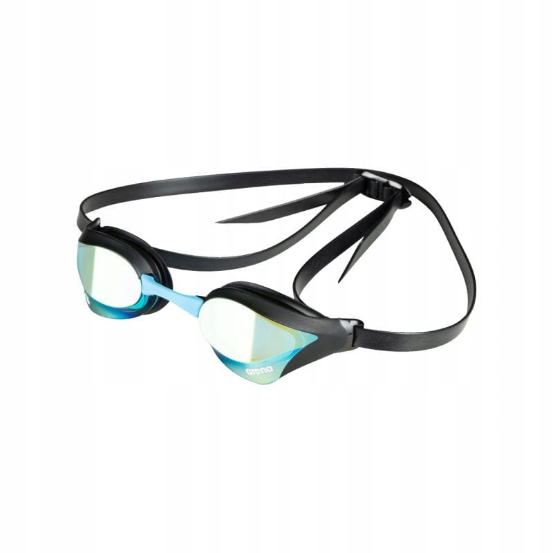 Arena Cobra Core Swipe Mirror okulary startowe Aqua/Black lustrzane niebies