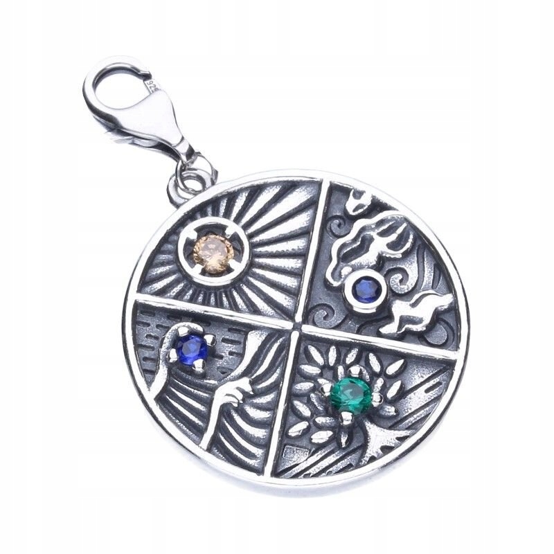 

Charms do Pandora Srebro 925 Moneta z Cyrkoniami