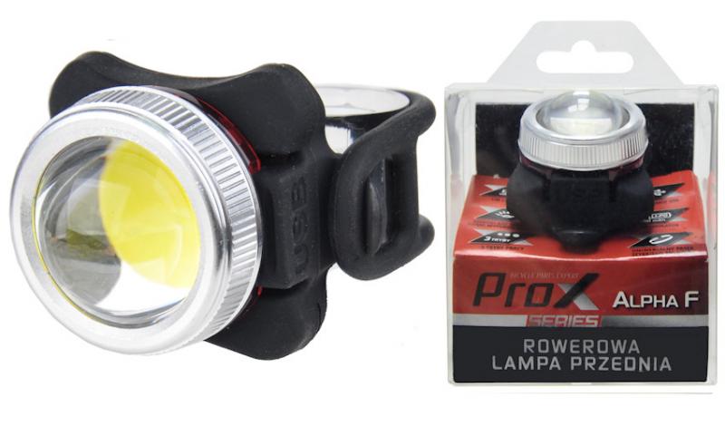 Lampa Rowerowa Przednia Prox Alpha F Cob Led, 130 Lm, Usb