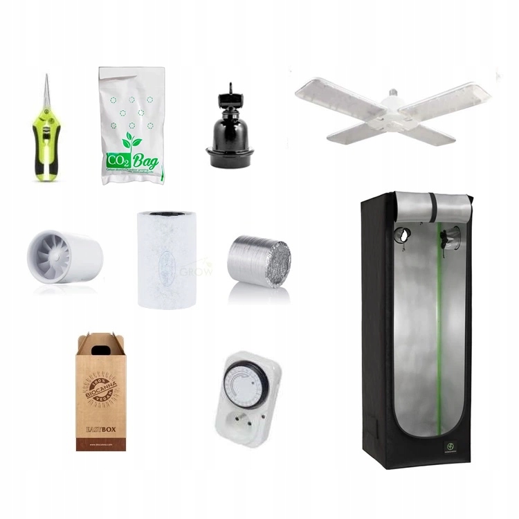 Growbox Pěstební sada Herbgarden 50x50x140 cm Led lampa Agrolite 120 W