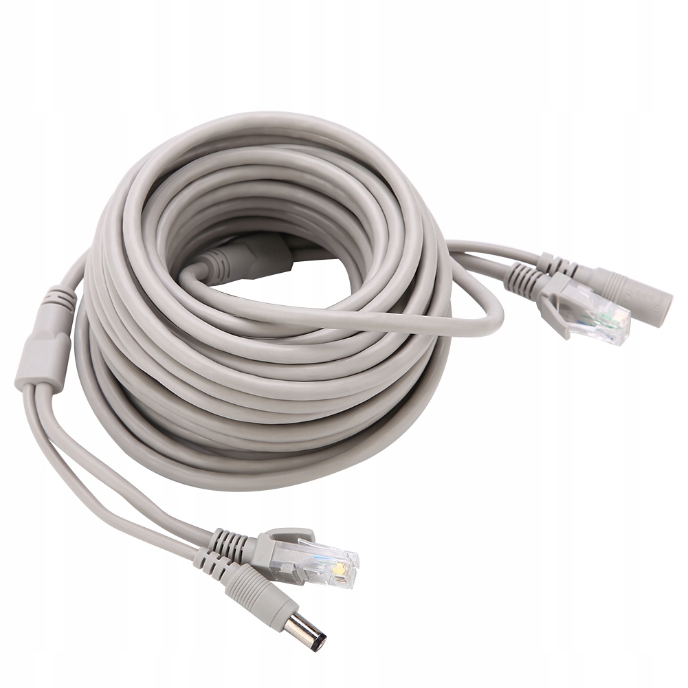 CCTV KABEL ETHERNET SIECIOWY INTERNETOWY PATCHCORD SKRĘTKA RJ45 10M