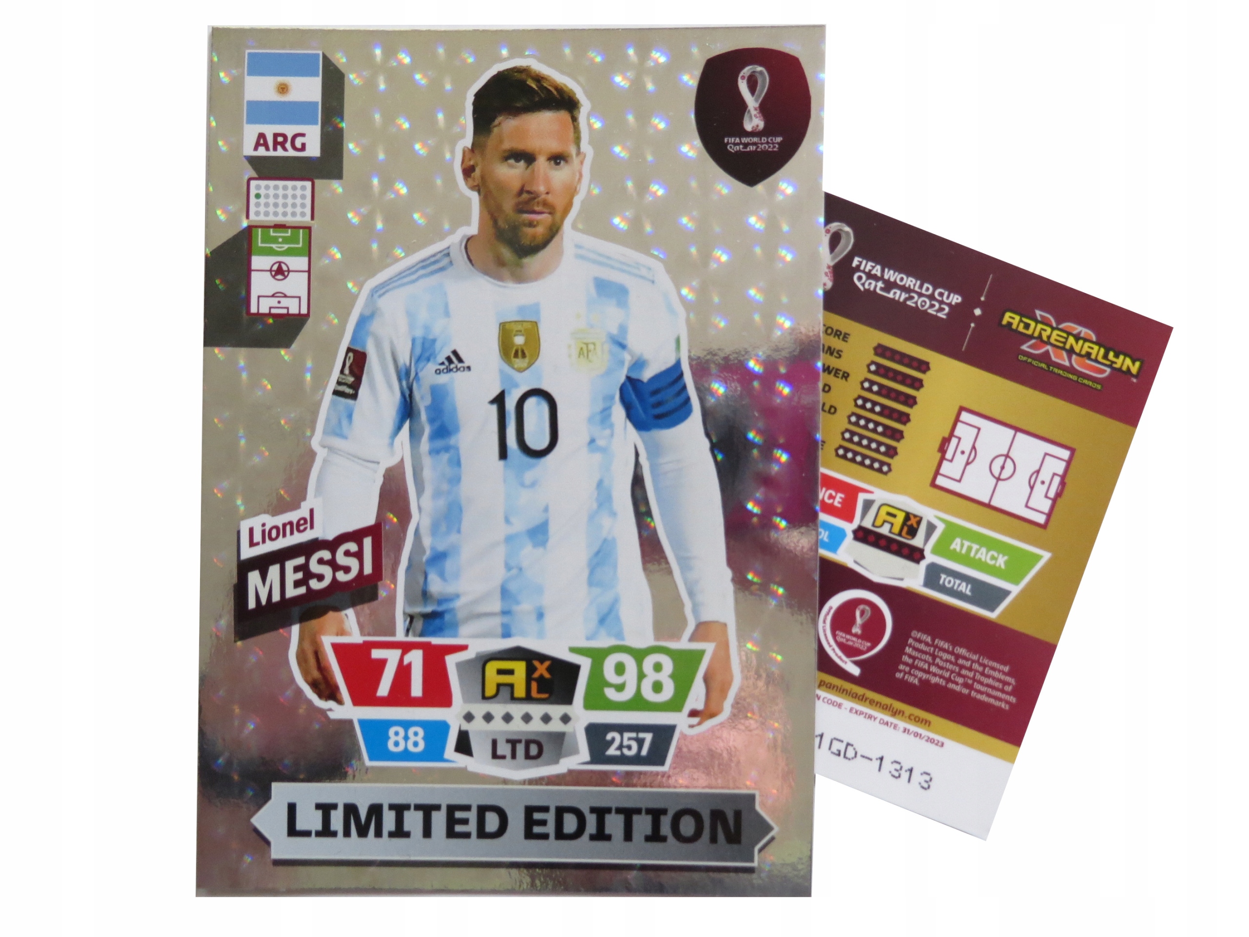 PANINI QATAR 2022 DUŻA KARTA LIMITED XXL MESSI