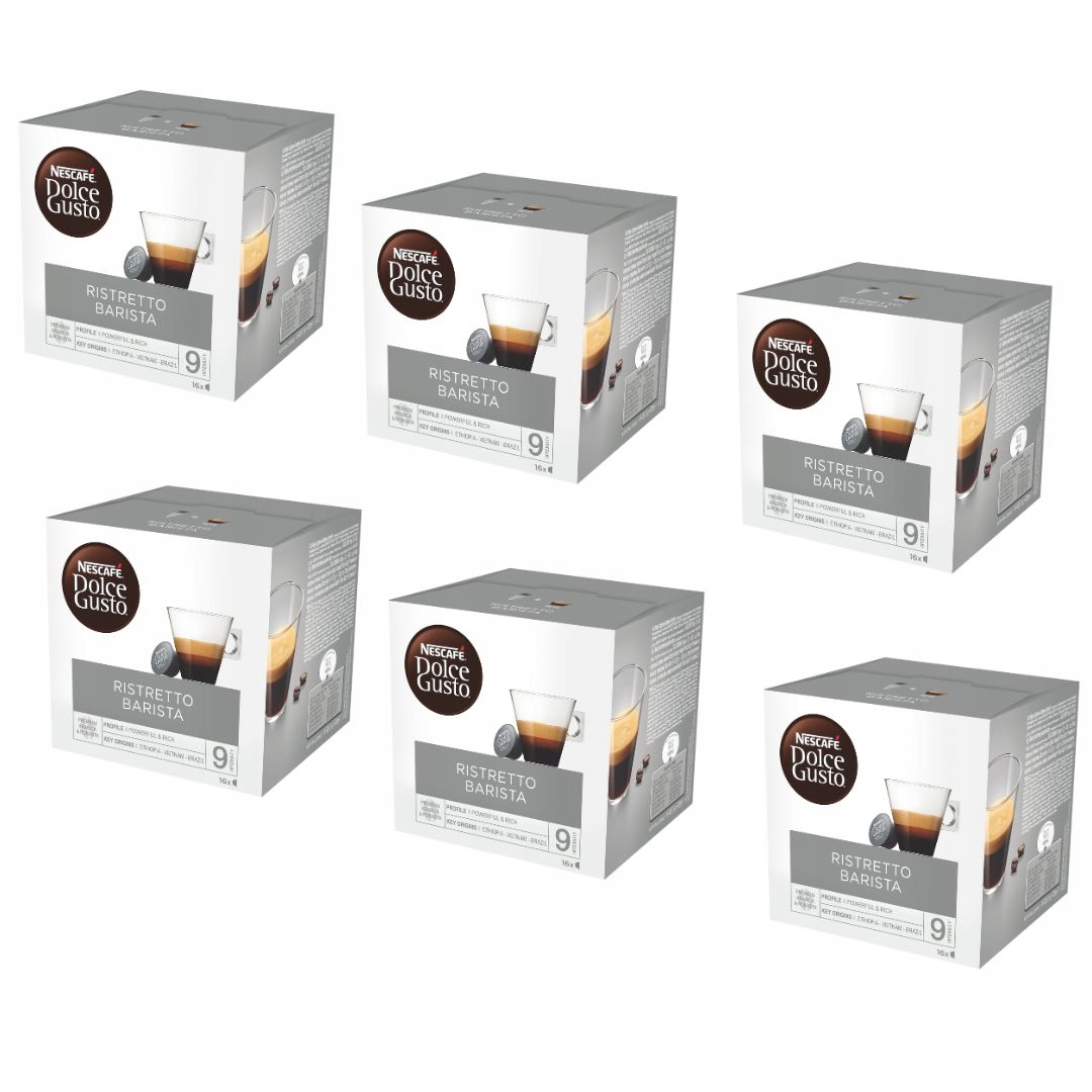 Kapsułki do Dolce Gusto Nescafe Ristretto Barista 96 sztuk 6x16