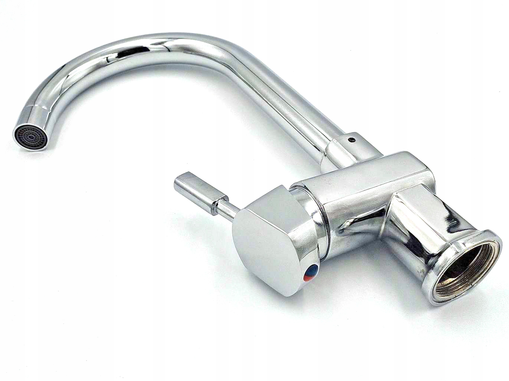 BATERIA KUCHENNA JEDNOUCHWYTOWA DO ZLEWU ZLEWOZMYWAKOWA OBROTOWA CHROM Marka Unitec