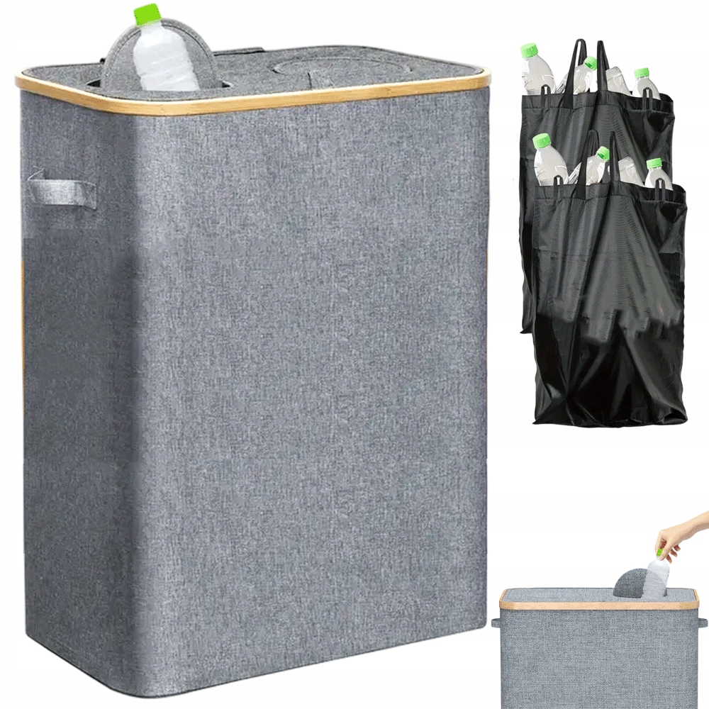 Nádoby na recyklaci lahví 160L Koš na tříděný odpad se 2 sáčky