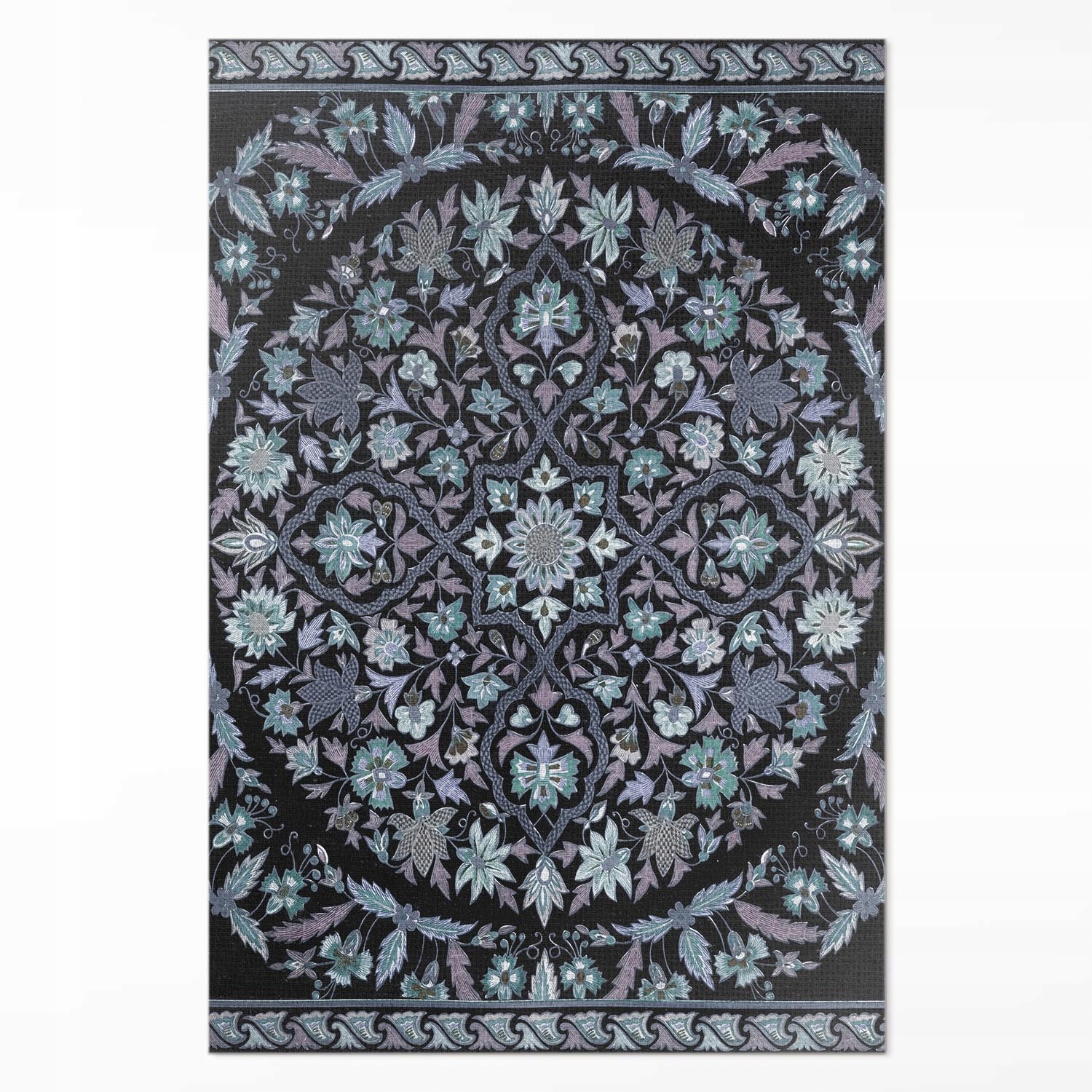 Protišmyková vinylová podložka do fitness a domácej posilňovne Mandala 80 x 120 cm
