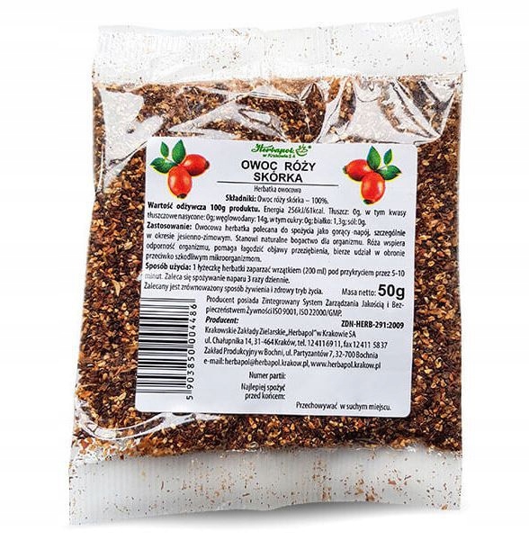 

Herbapol Owoc Róży Skórka Herbatka Owocowa 50 g