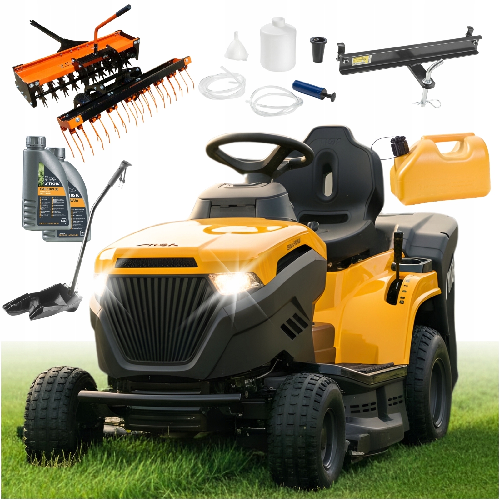 Traktorek kosiarka wertykulator aerator Stiga Estate 384 M 414cm3 3500m2