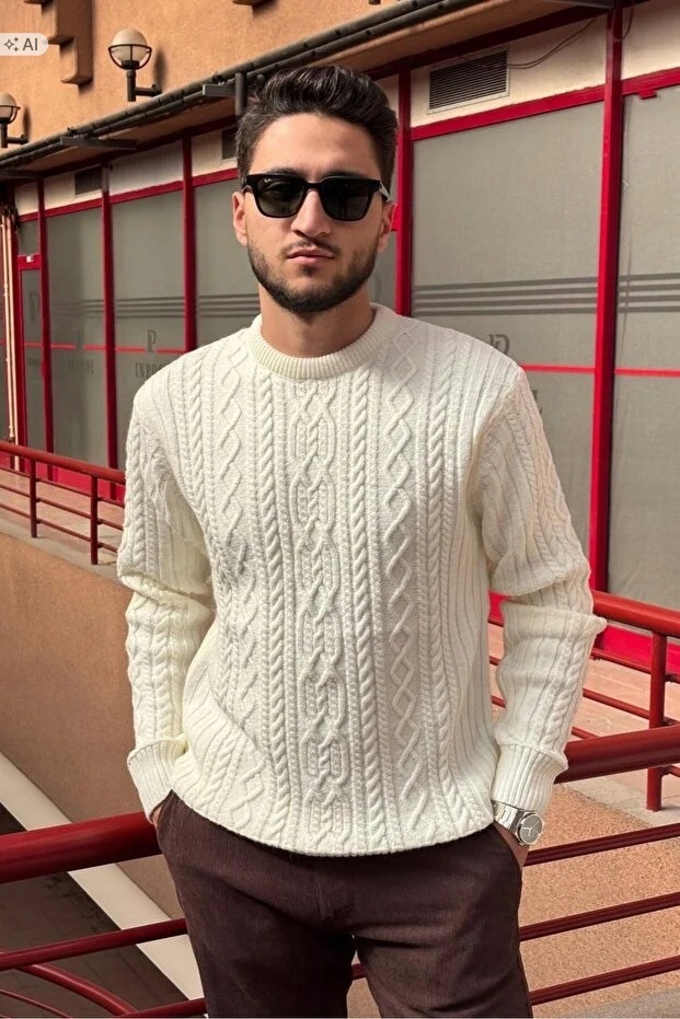Klasický Pánský Svetr Vyrobený Z Měkké Pleteniny M 5IA
