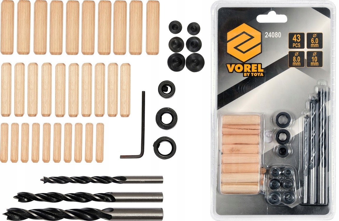 

Zestaw Do Połączeń Kołkowych 6, 8 i 10 mm Yato