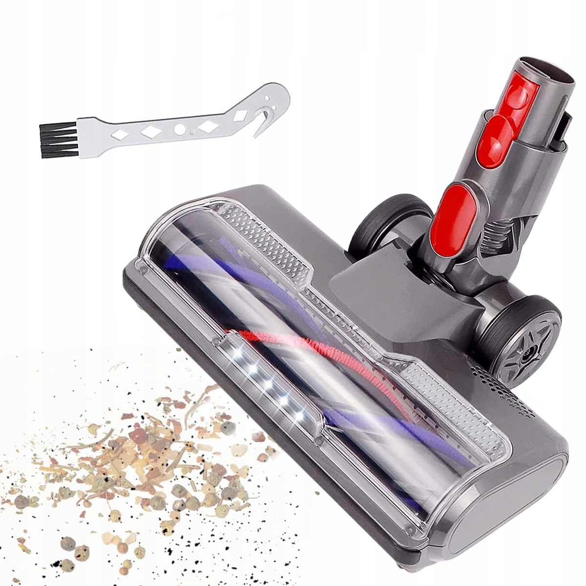 Turboszczotka do odkurzacza do Dyson V7 V8 V10 V11 V15 Led