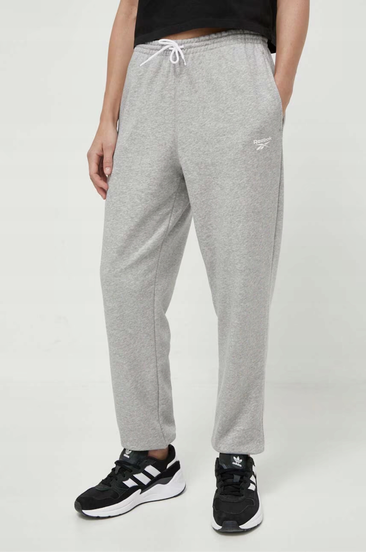Dámské kalhoty Reebok 100071694 Ri French Terry Pant Šedé L Bavlna