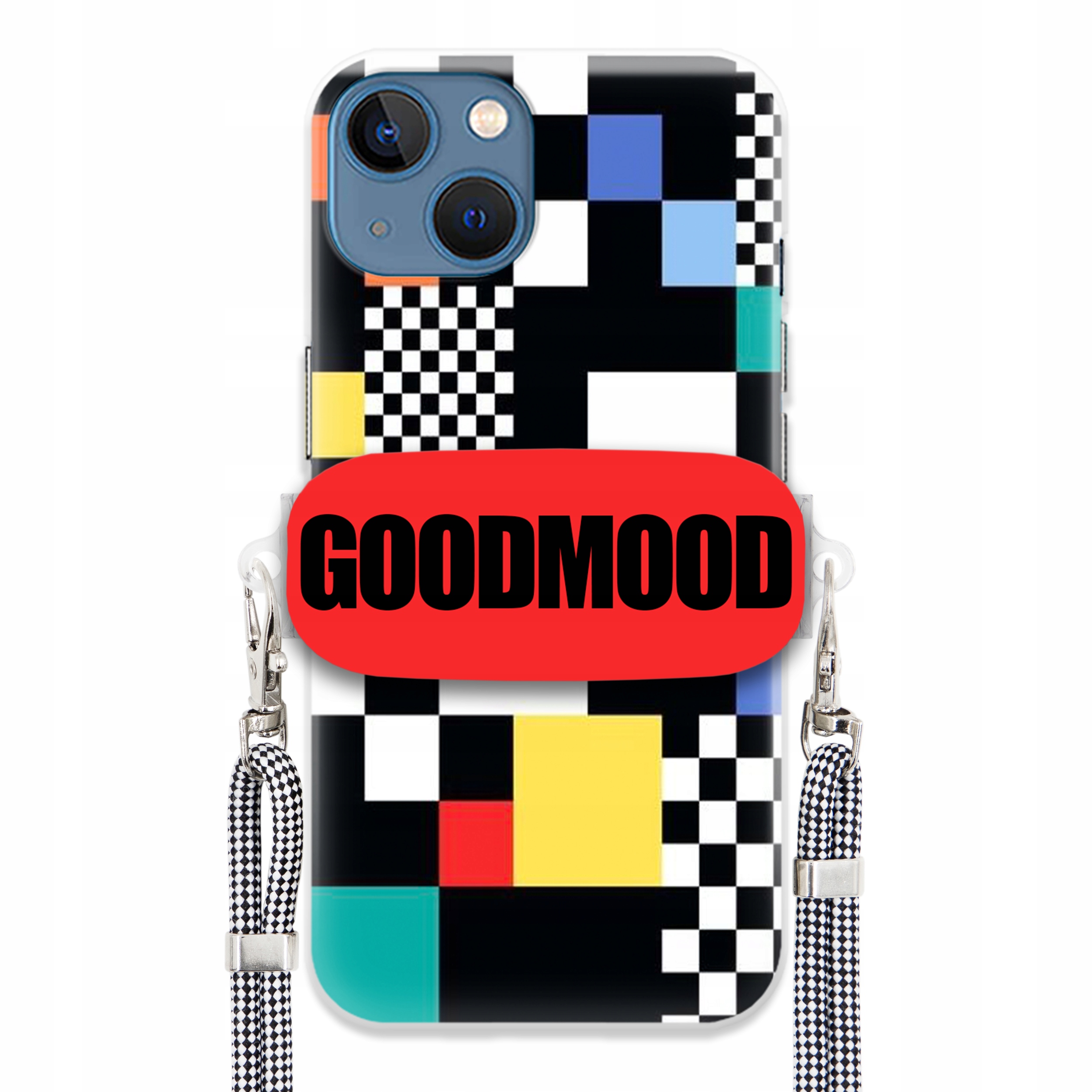 Puzdro Pre iPHONE 14 Case Držiak Na Vodítko Telefónu Pixelart Goodmood MIX Wz