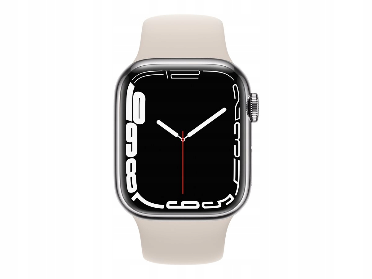 Apple Watch 7 41mm srebrny stal Cellular LTE eSIM beżowy pasek zaplombowany Kompatybilność systemowa iOS