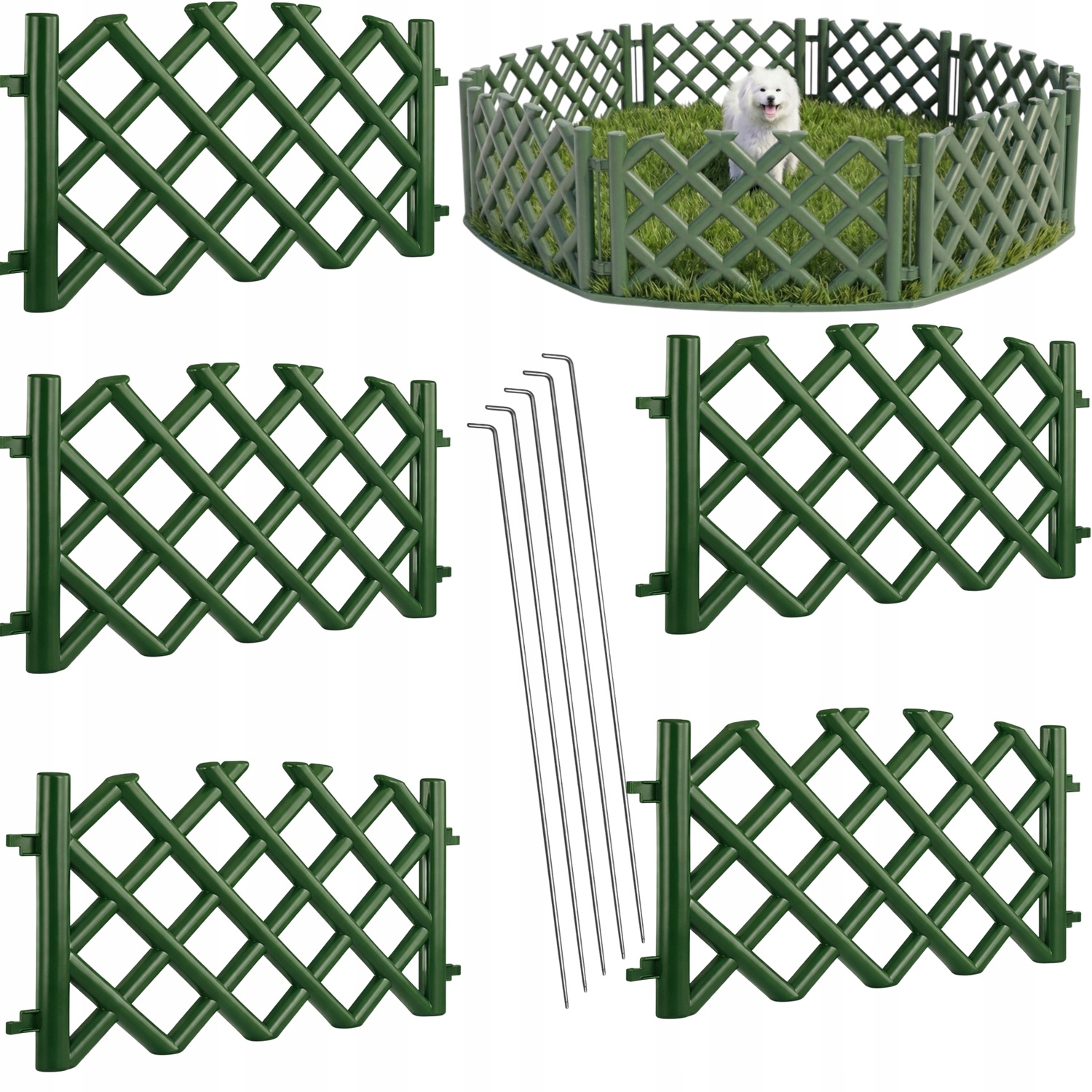 Płotek Ogrodowy Myśliwski 3,5mb .4 Ozdobny Wysoki Obrzeże Ogrodzenie