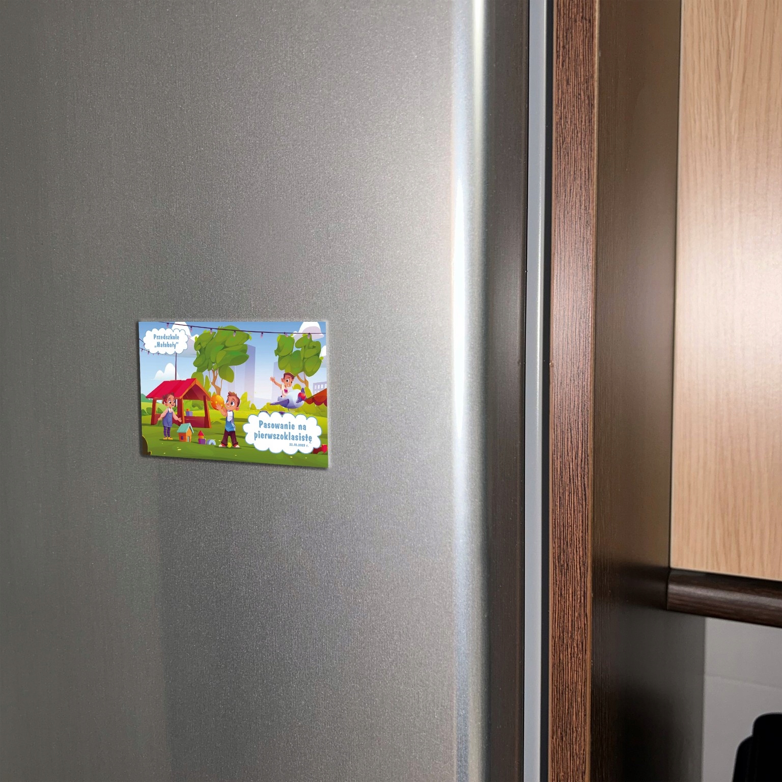 MAGNES FOTO-MAGNES 78x53mm Z TWOIM WŁASNYM ZDJĘCIEM NADRUKIEM LOGO 50szt Liczba sztuk 50 szt.