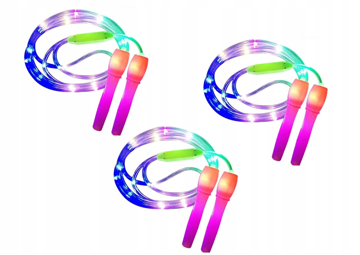 Skakanka LED świecąca HULA HOP LED 3 tryby 3 SZT.