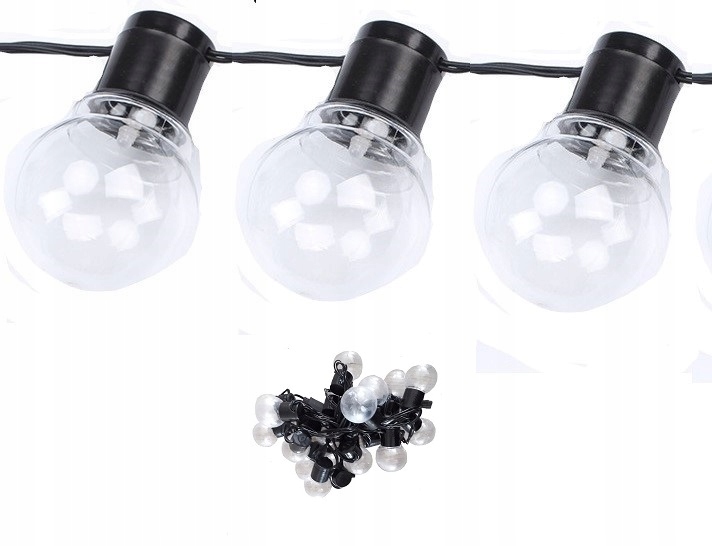 

Girlanda świetlna Led żarówki ciepła 10 m /38 szt.