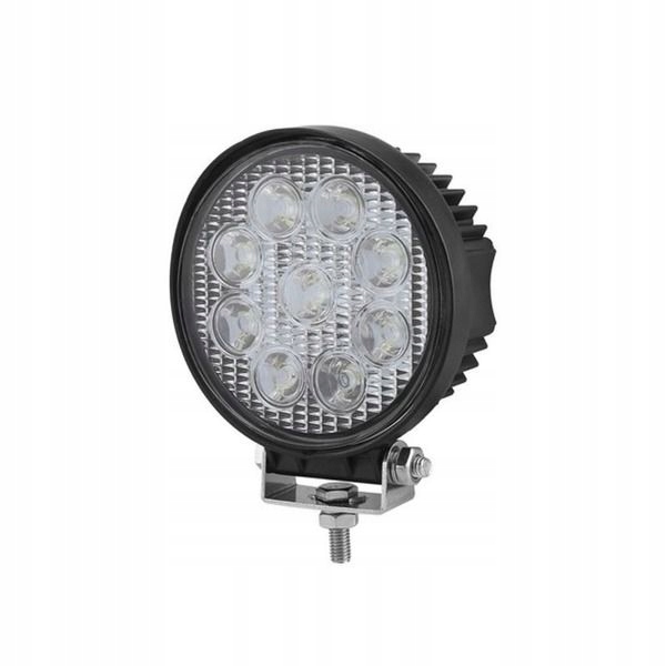 

Lampa robocza 9 led okrągła 9-32v 2200lm halogen