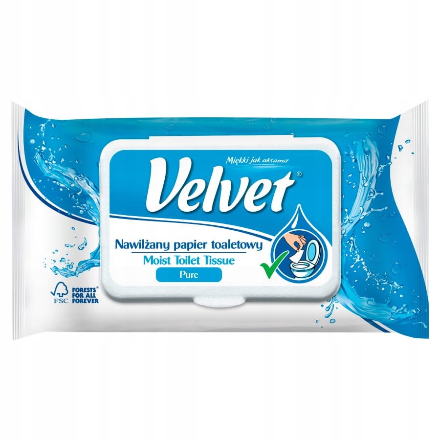 

Velvet Papier Nawilżany Pure 42SZT