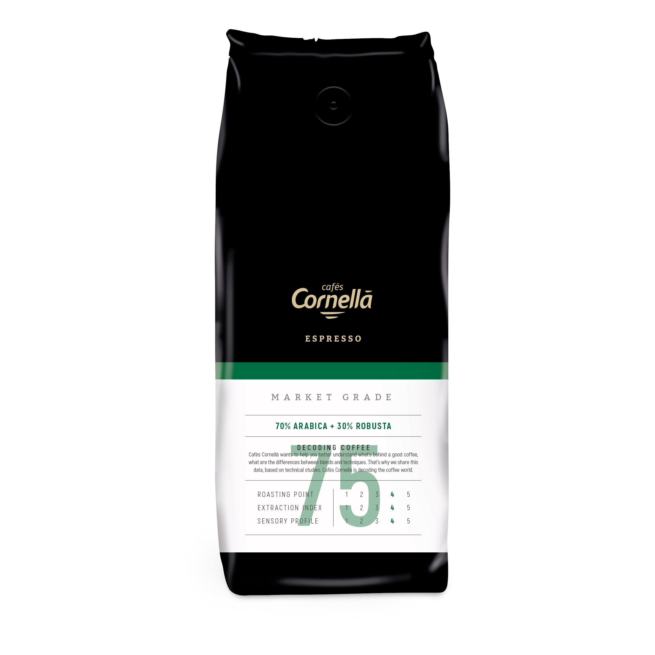 Kawa ziarnista Cornella Espresso 75 Market Grade 1 kg