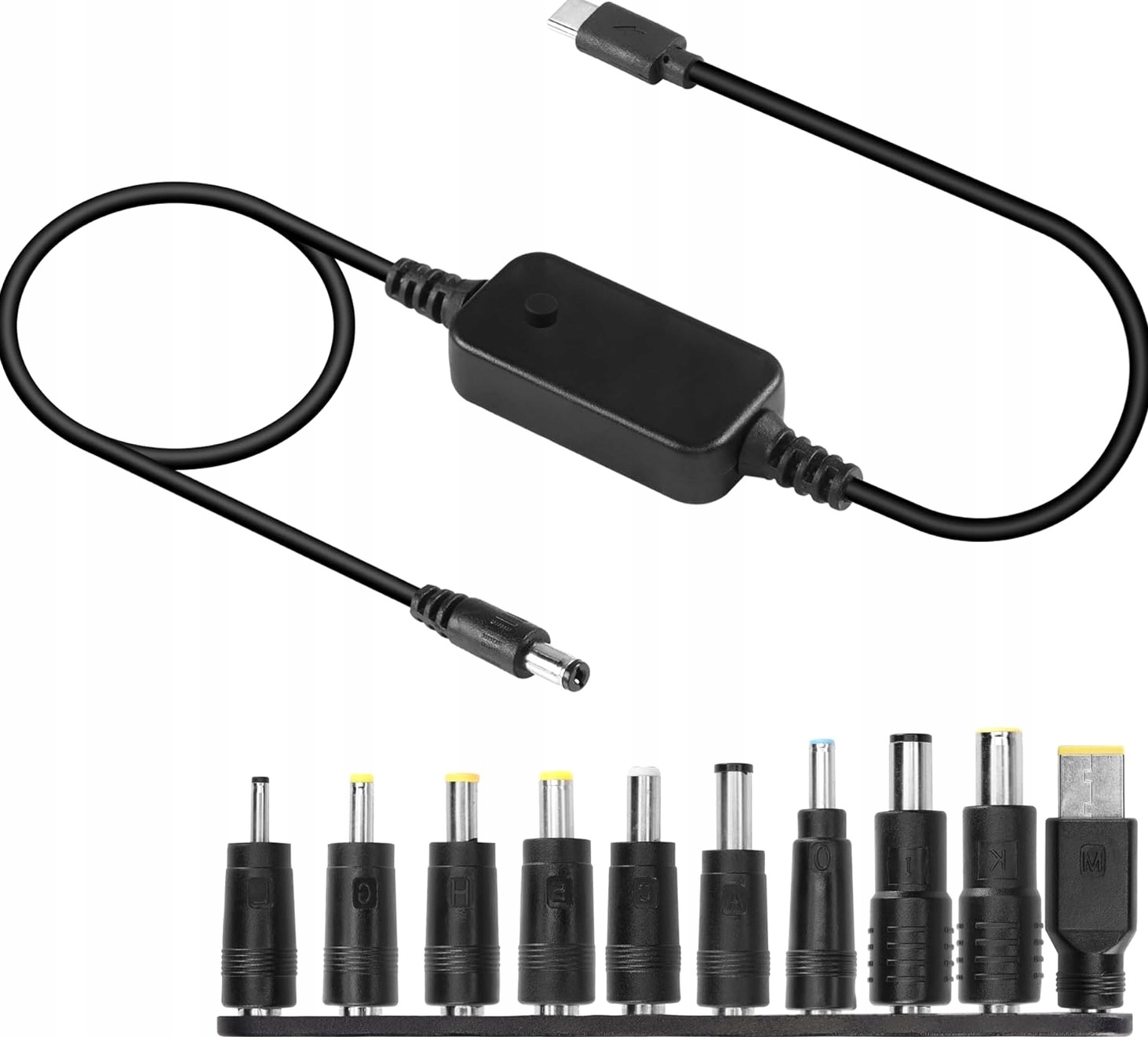 Kabel Adapter Usb C DC 5V 9V 12V 15V 20V Przewód Zasilający Szybkie