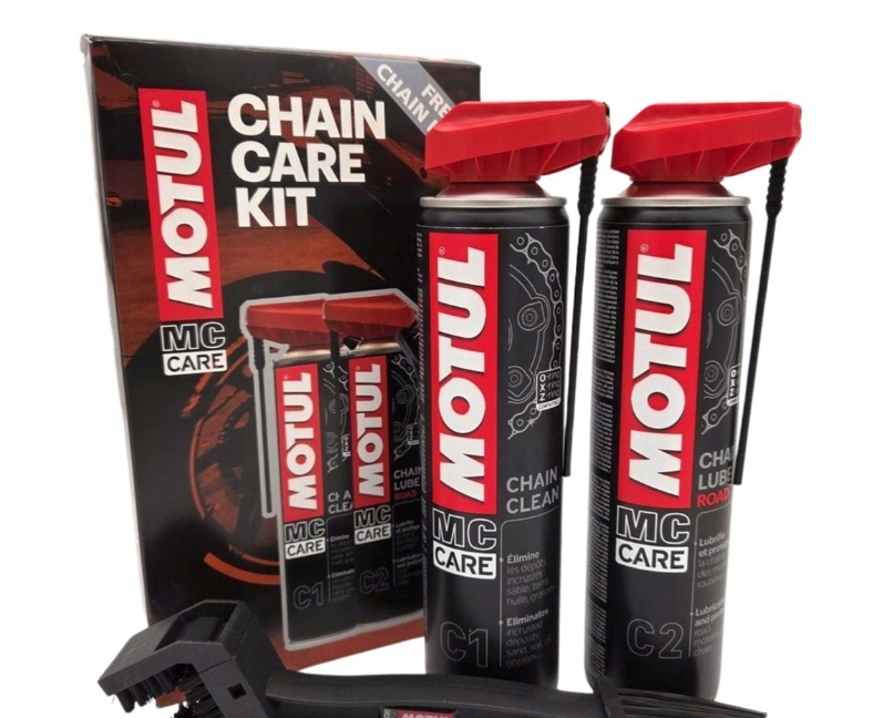 Motul Chain Care Kit Zestaw Do Łańcucha Motocykla C1/C2/SZCZOTKA