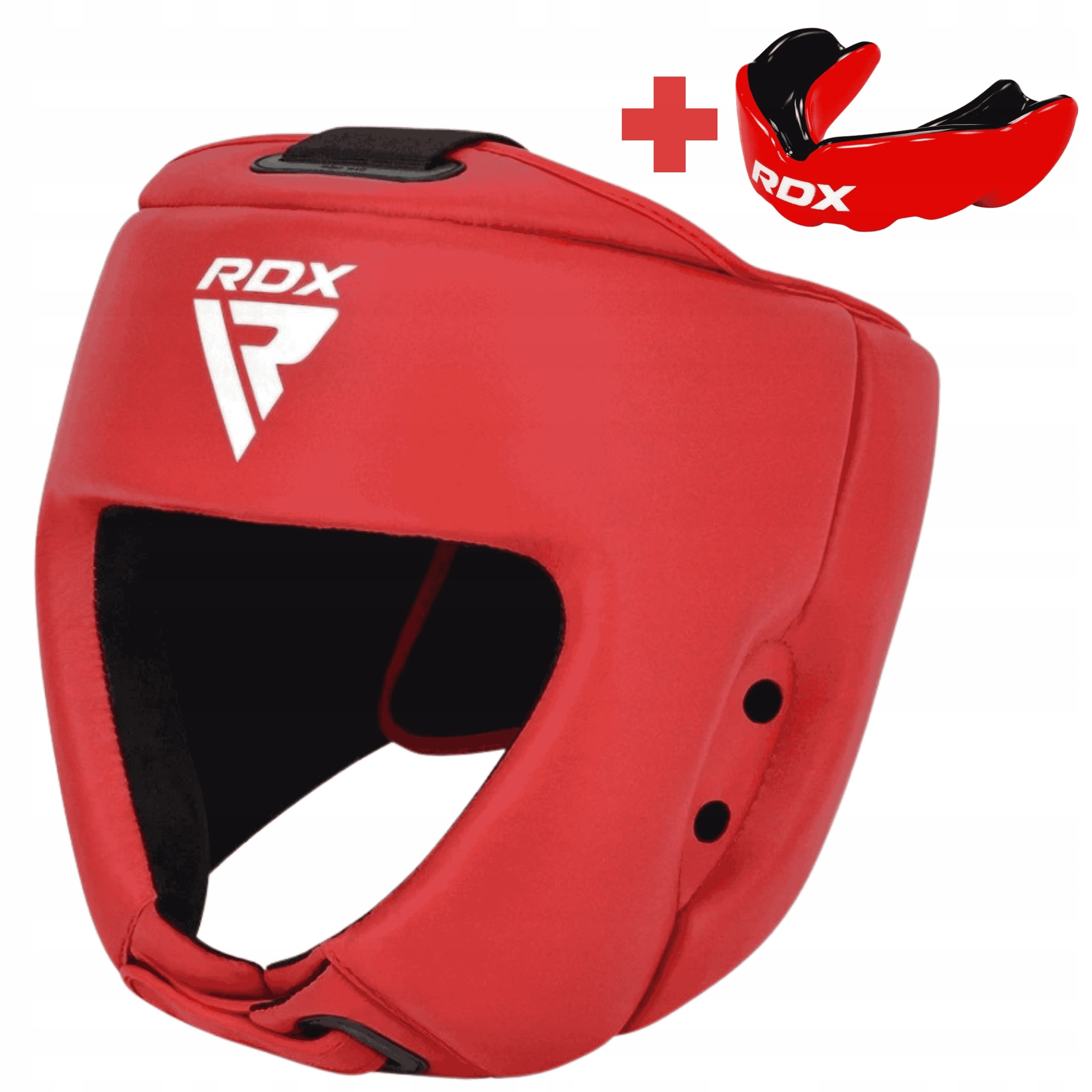 Kožený Chránič Hlavy Iba Boxerská Helma Sparing Box Vel. L Červená