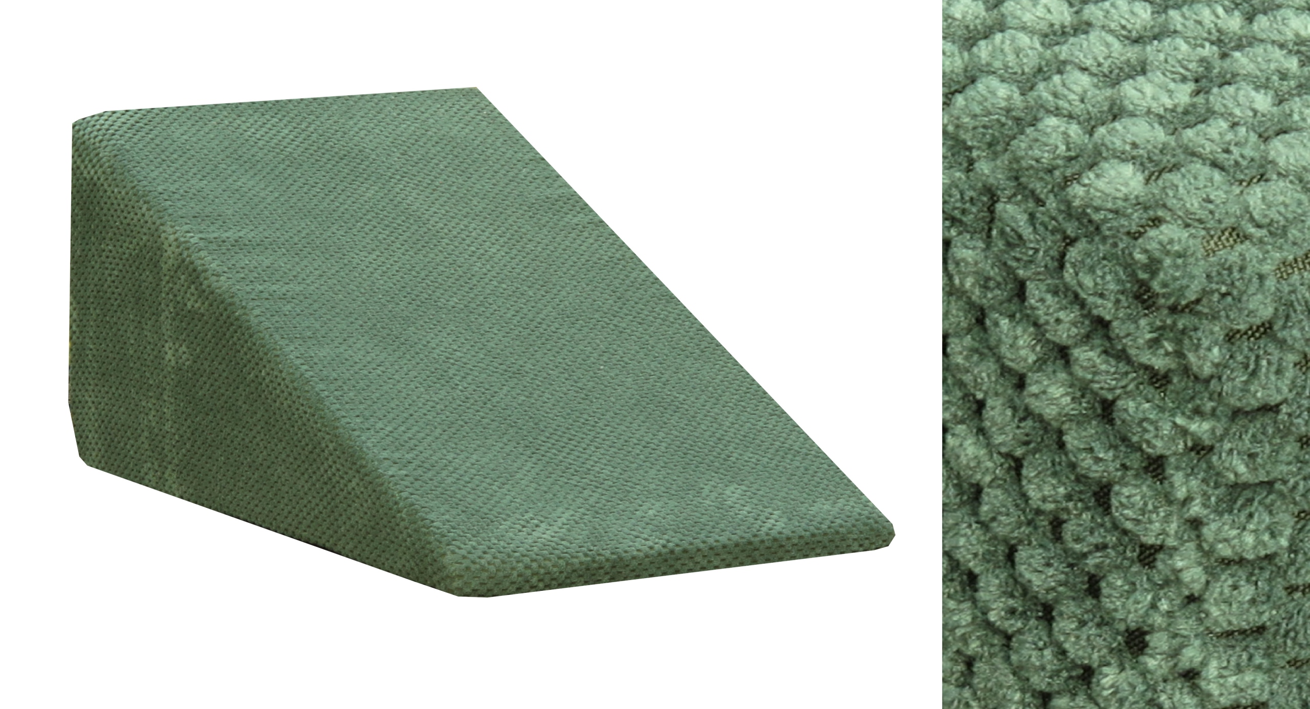 Rampa schodki stabilne schody sztruks 60x40x30cm zielony