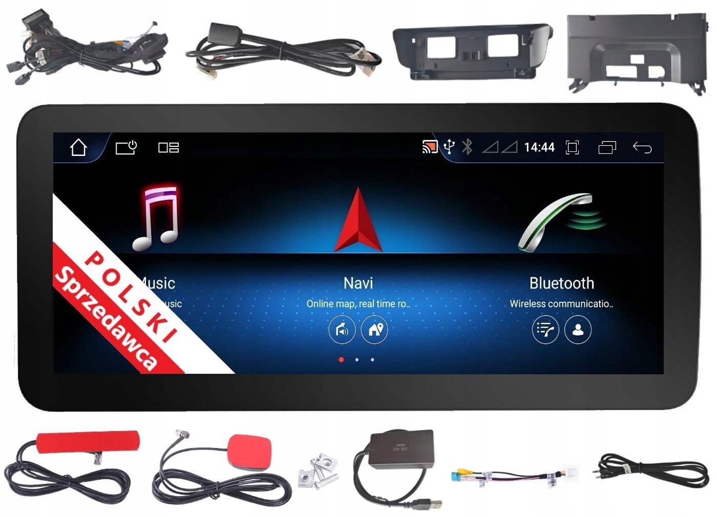 Monitor Android Navigácia Mercedes-benz C W205 Ntg 5.0 2/32 Gb Carplay Lte