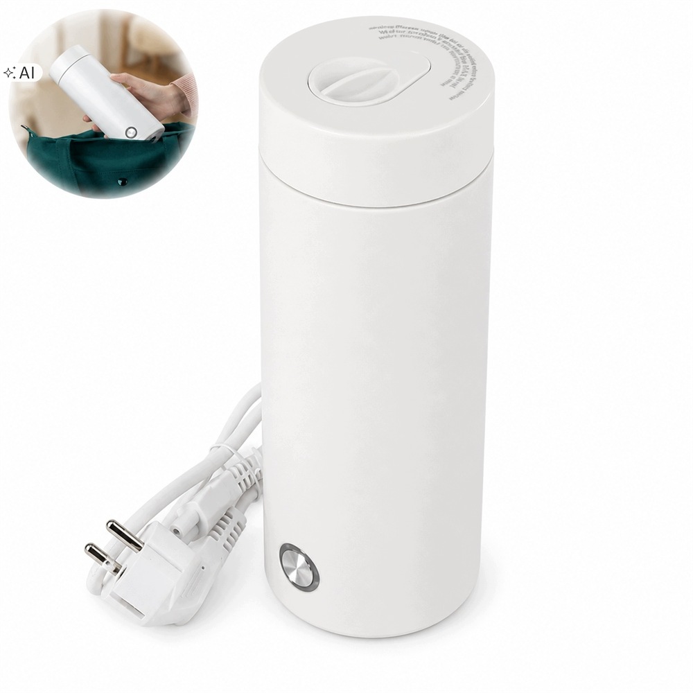 Elektrická turistická konvice 0,4L 300W malá cestovní bílá