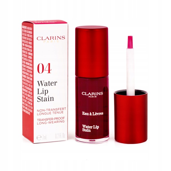 Lesk na rty Clarins Water Lip Stain 04 Violet Water matný 7 ml