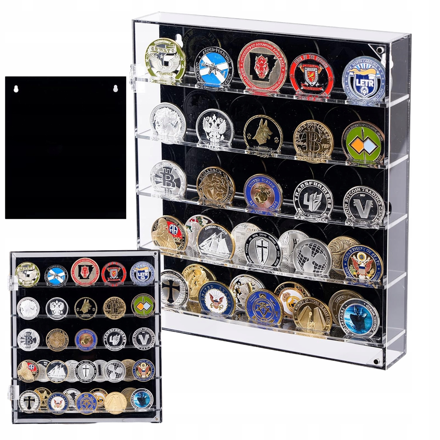 Držák Na Mince 45 Mincí 5VRSTVÝ Krabička Na Mince