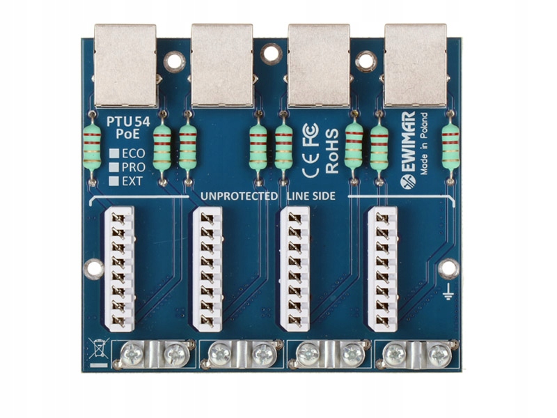 Modul zabezpečení p-p sítě Lan PTU-54-EXT/PoE