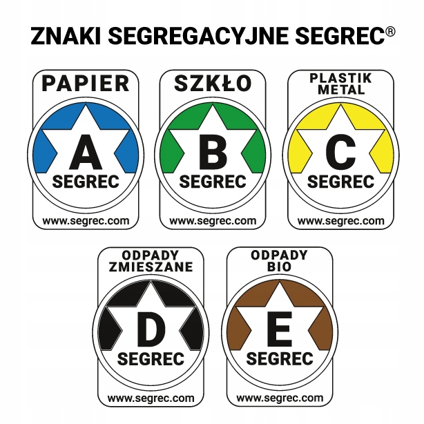 SEGREC Kosz/Pojemnik 60L Niebieski Premium (Na Papier) Typ uniwersalne