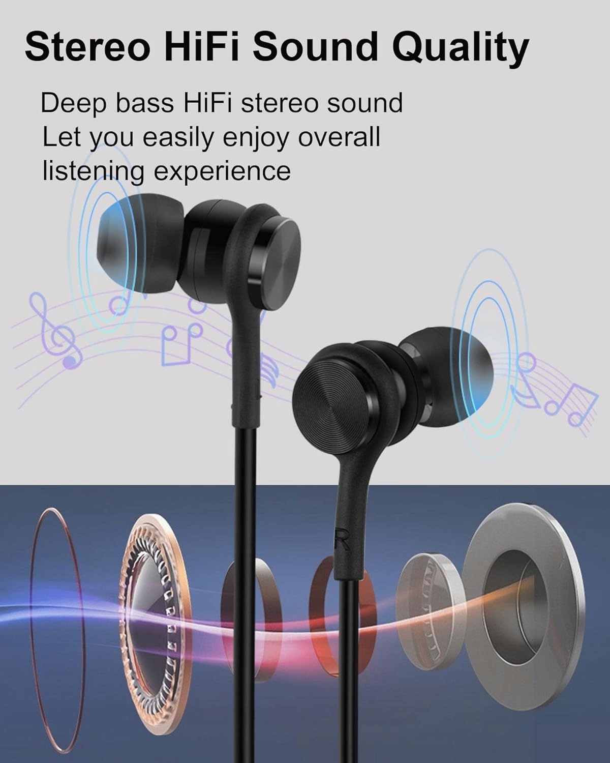 SŁUCHAWKI PRZEWODOWE USB C Z MIKROFONEM Hoyromany C2 USB-C Marka inna