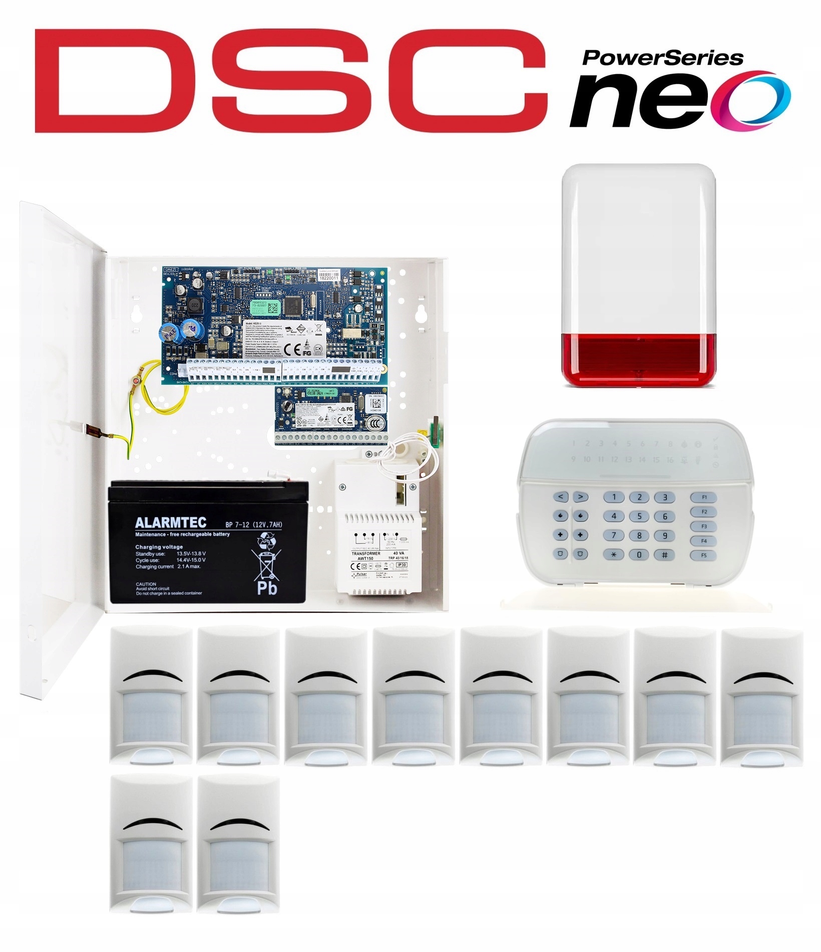 System Alarmowy Dsc Zestaw 10 Czujek Ruchu Pir Pet Bosch Do Dom Sklep Firmy